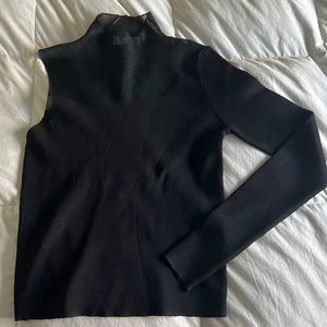Zara single sleeve black top